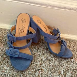 Baby blue heels